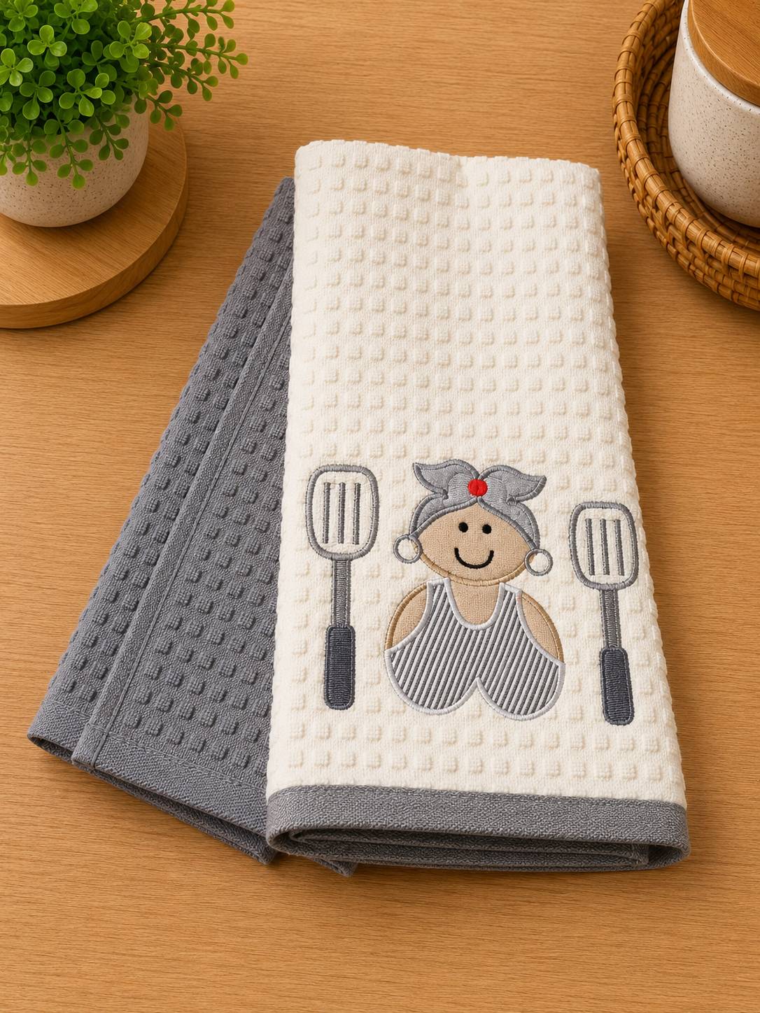 دستمال آشپزخانه دوتایی ترک